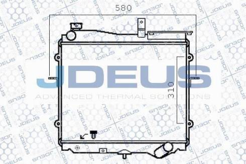 Jdeus M-0650260 - Радіатор, охолодження двигуна autocars.com.ua