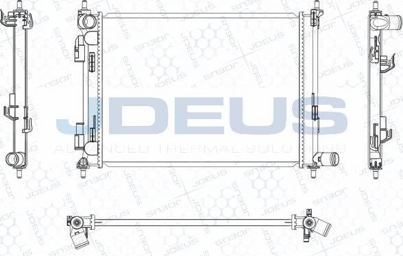 Jdeus M-0650420 - Радіатор, охолодження двигуна autocars.com.ua