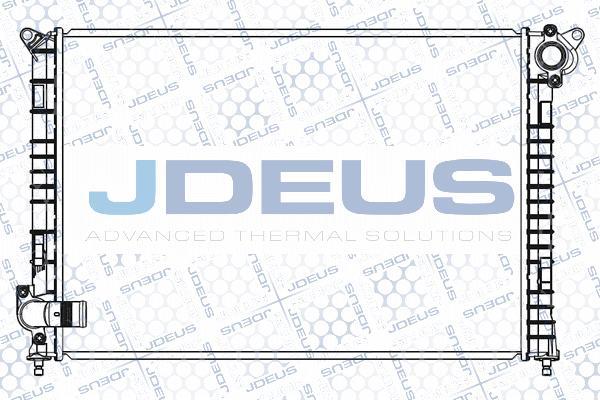 Jdeus M-0700000 - Радіатор, охолодження двигуна autocars.com.ua