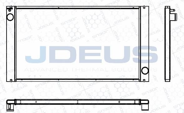 Jdeus M-0700030 - Радіатор, охолодження двигуна autocars.com.ua