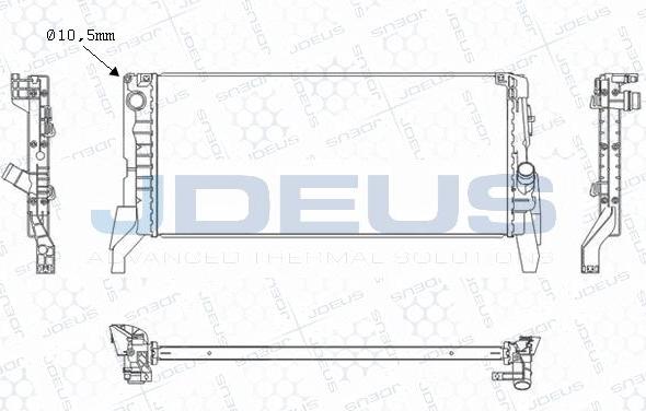 Jdeus M-0700070 - Радіатор, охолодження двигуна autocars.com.ua