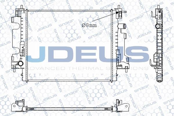 Jdeus M-0750040 - Радіатор, охолодження двигуна autocars.com.ua