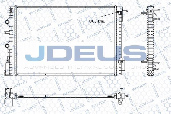 Jdeus M-075004X - Низькотемпературний охолоджувач, інтеркулер autocars.com.ua