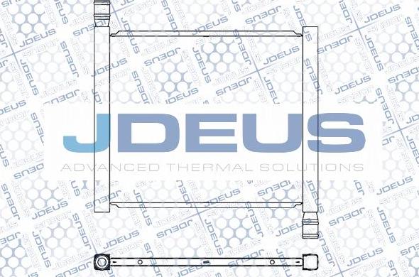 Jdeus M-0750050 - Радіатор, охолодження двигуна autocars.com.ua