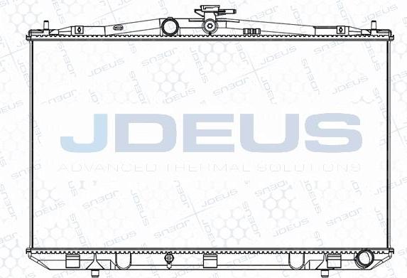 Jdeus M-0780040 - Радіатор, охолодження двигуна autocars.com.ua