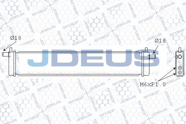 Jdeus M-078005X - Радіатор, тяговий акумулятор autocars.com.ua