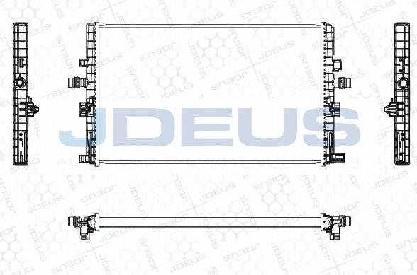 Jdeus M-0800010 - Радіатор, тяговий акумулятор autocars.com.ua