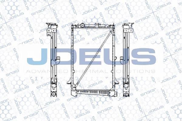 Jdeus M-1080060 - Радіатор, охолодження двигуна autocars.com.ua