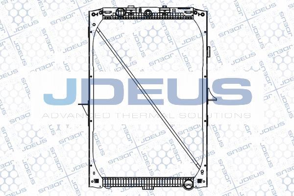 Jdeus M-1080070 - Радіатор, охолодження двигуна autocars.com.ua