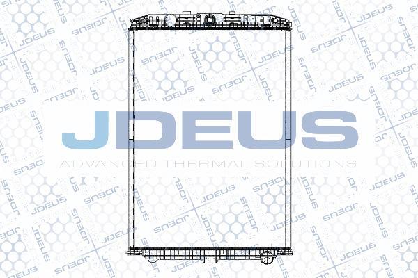 Jdeus M-108007B - Радіатор, охолодження двигуна autocars.com.ua