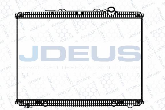 Jdeus M-1080100 - Радіатор, охолодження двигуна autocars.com.ua