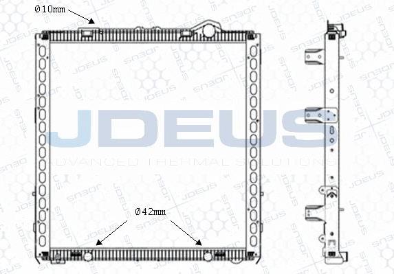 Jdeus M-1080120 - Радіатор, охолодження двигуна autocars.com.ua