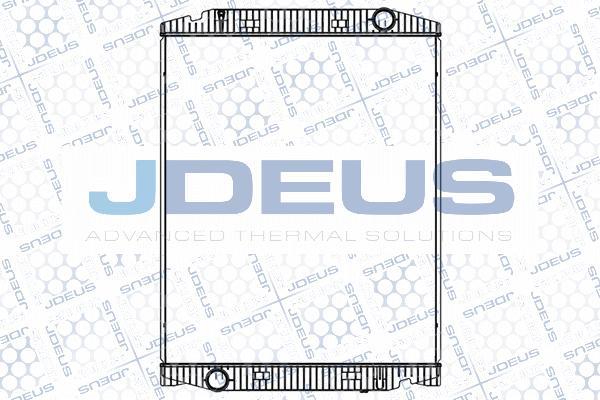 Jdeus M-1140120 - Радіатор, охолодження двигуна autocars.com.ua