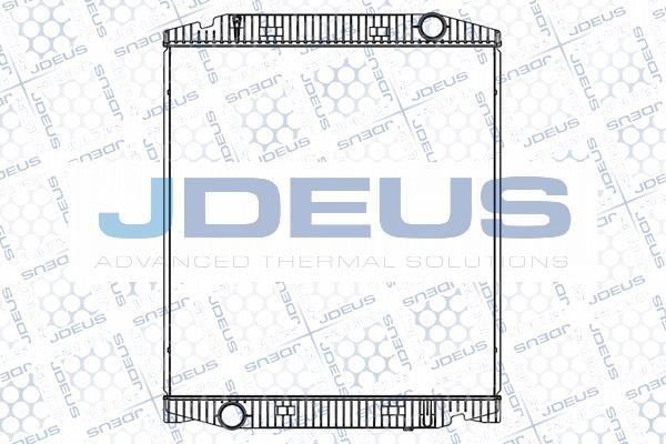 Jdeus M-1140130 - Радіатор, охолодження двигуна autocars.com.ua
