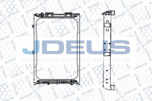 Jdeus M-115008A - Радіатор, охолодження двигуна autocars.com.ua