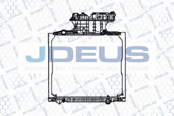 Jdeus M-115009A - Радиатор, охлаждение двигателя autodnr.net