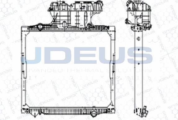 Jdeus M-1150120 - Радіатор, охолодження двигуна autocars.com.ua