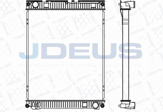 Jdeus M-1150130 - Радиатор, охлаждение двигателя autodnr.net