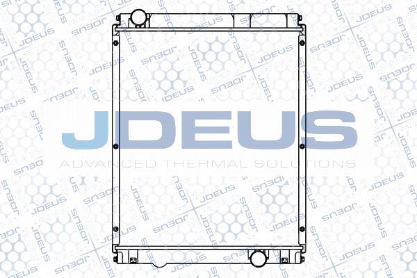 Jdeus M-1180500 - Радіатор, охолодження двигуна autocars.com.ua