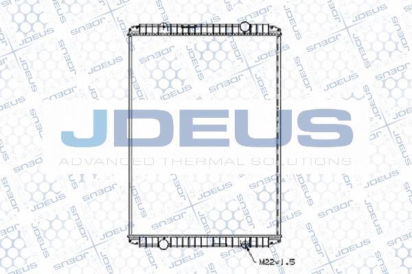 Jdeus M-123008B - Радіатор, охолодження двигуна autocars.com.ua