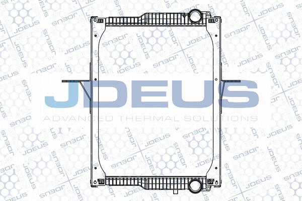 Jdeus M-1230090 - Радіатор, охолодження двигуна autocars.com.ua