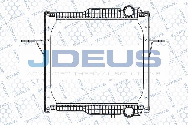 Jdeus M-1230120 - Радіатор, охолодження двигуна autocars.com.ua