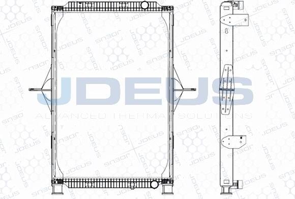Jdeus M-1230170 - Радіатор, охолодження двигуна autocars.com.ua