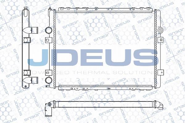 Jdeus M-123123A - Радіатор, охолодження двигуна autocars.com.ua