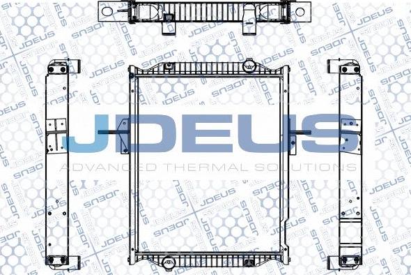 Jdeus M-1231330 - Радіатор, охолодження двигуна autocars.com.ua