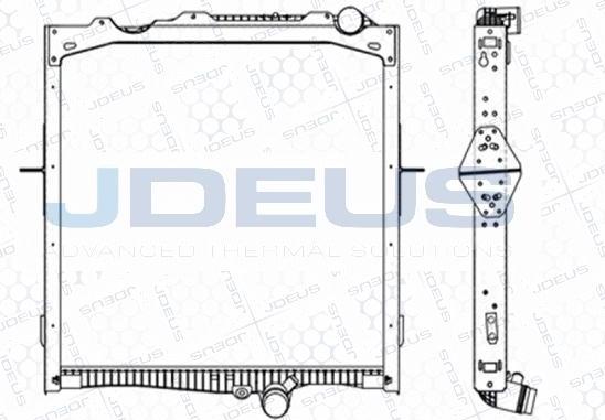 Jdeus M-1231440 - Радіатор, охолодження двигуна autocars.com.ua