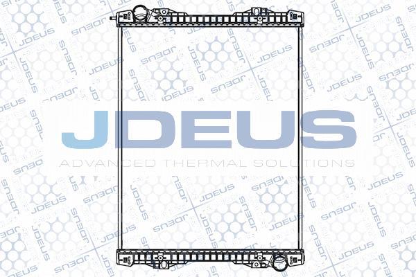 Jdeus M-141005B - Радіатор, охолодження двигуна autocars.com.ua