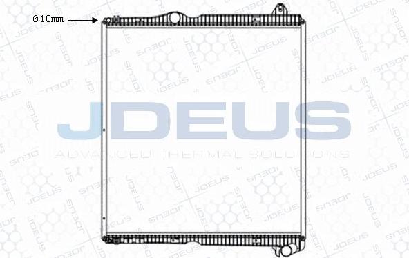 Jdeus M-1410090 - Радіатор, охолодження двигуна autocars.com.ua