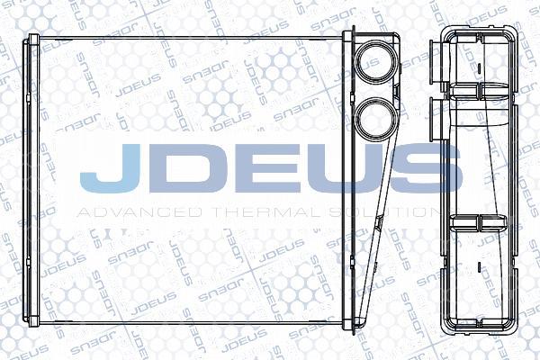 Jdeus M-201003A - Теплообменник, отопление салона autodnr.net
