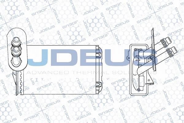 Jdeus M-2010190 - Теплообменник, отопление салона autodnr.net