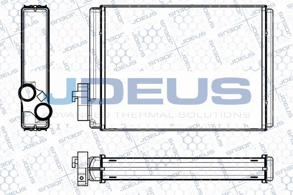Jdeus M-2010430 - Теплообмінник, опалення салону autocars.com.ua