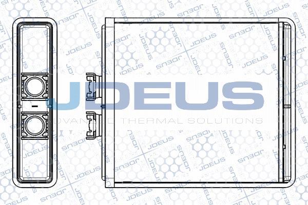 Jdeus M-2010670 - Теплообмінник, опалення салону autocars.com.ua