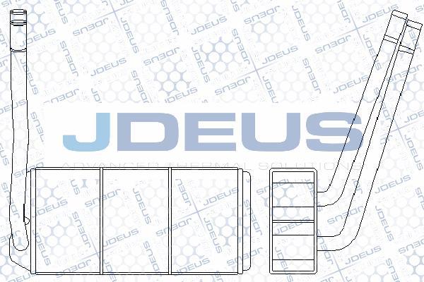 Jdeus M-2020170 - Теплообмінник, опалення салону autocars.com.ua