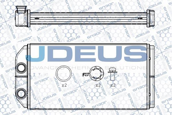 Jdeus M-2020200 - Теплообмінник, опалення салону autocars.com.ua