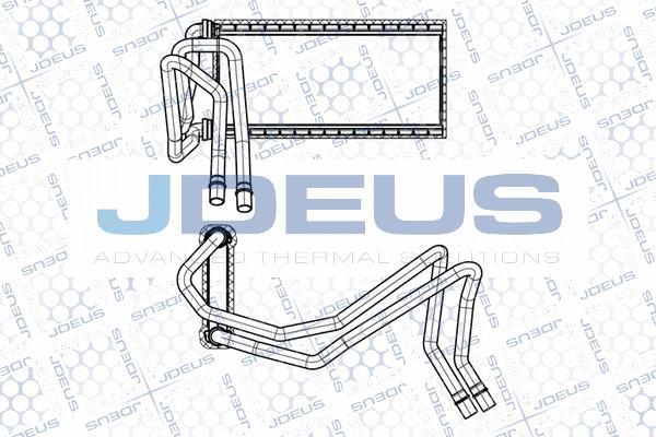 Jdeus M-2020380 - Теплообмінник, опалення салону autocars.com.ua