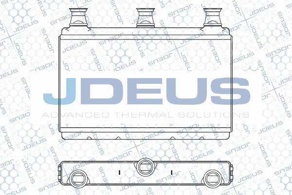 Jdeus M-2050230 - Теплообмінник, опалення салону autocars.com.ua