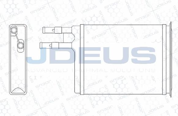 Jdeus M-2070050 - Теплообмінник, опалення салону autocars.com.ua