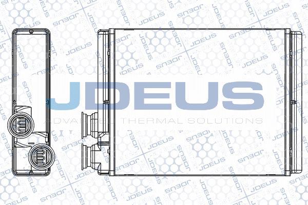 Jdeus M-2070090 - Теплообмінник, опалення салону autocars.com.ua