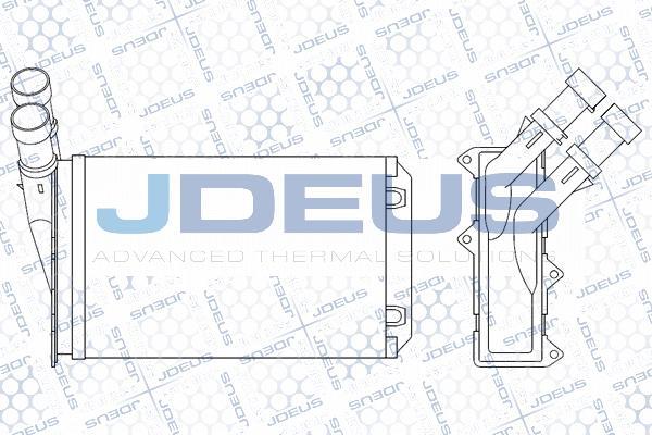 Jdeus M-2070730 - Теплообмінник, опалення салону autocars.com.ua