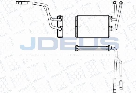 Jdeus M-2110940 - Теплообмінник, опалення салону autocars.com.ua