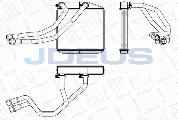 Jdeus M-2111160 - Теплообмінник, опалення салону autocars.com.ua