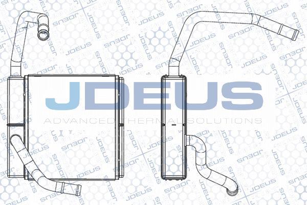 Jdeus M-2120190 - Теплообмінник, опалення салону autocars.com.ua