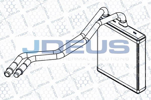 Jdeus M-212057A - Теплообмінник, опалення салону autocars.com.ua