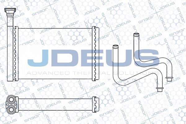 Jdeus M-212087A - Теплообмінник, опалення салону autocars.com.ua