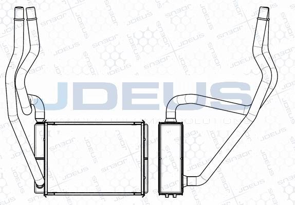Jdeus M-2121080 - Теплообмінник, опалення салону autocars.com.ua