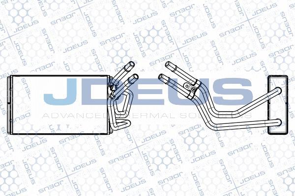 Jdeus M-212111A - Теплообменник, отопление салона autodnr.net